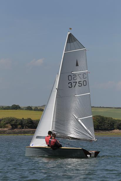 Simon Hipkin and Simon Whitehouse sailing Merlin Rocket 3750 "NO PASARAN!" - a Hazardous Zero-9 LITE design, Salcombe, 2013